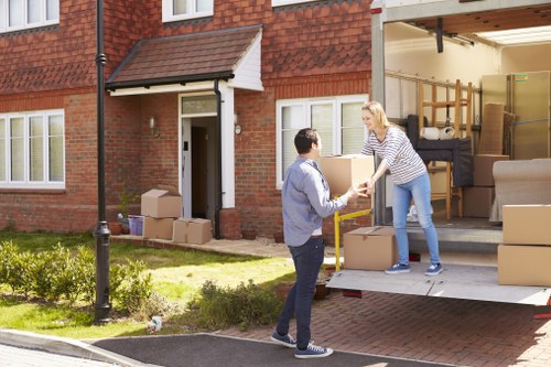 Removal van and moving team concept for Tufnell Park home relocations