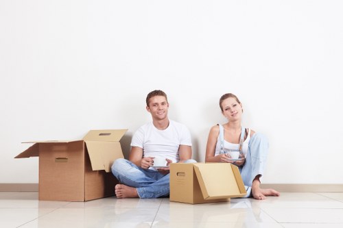 Professional movers helping with a local Tufnell Park relocation