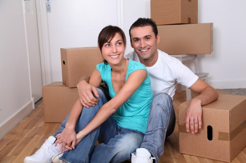 Moving van near period homes in Tufnell Park