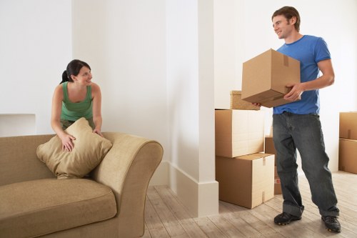 A moving van service in Tufnell Park transporting household items